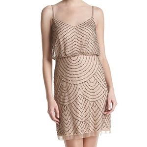 Adrianna Papell Sequined Blouson Dress